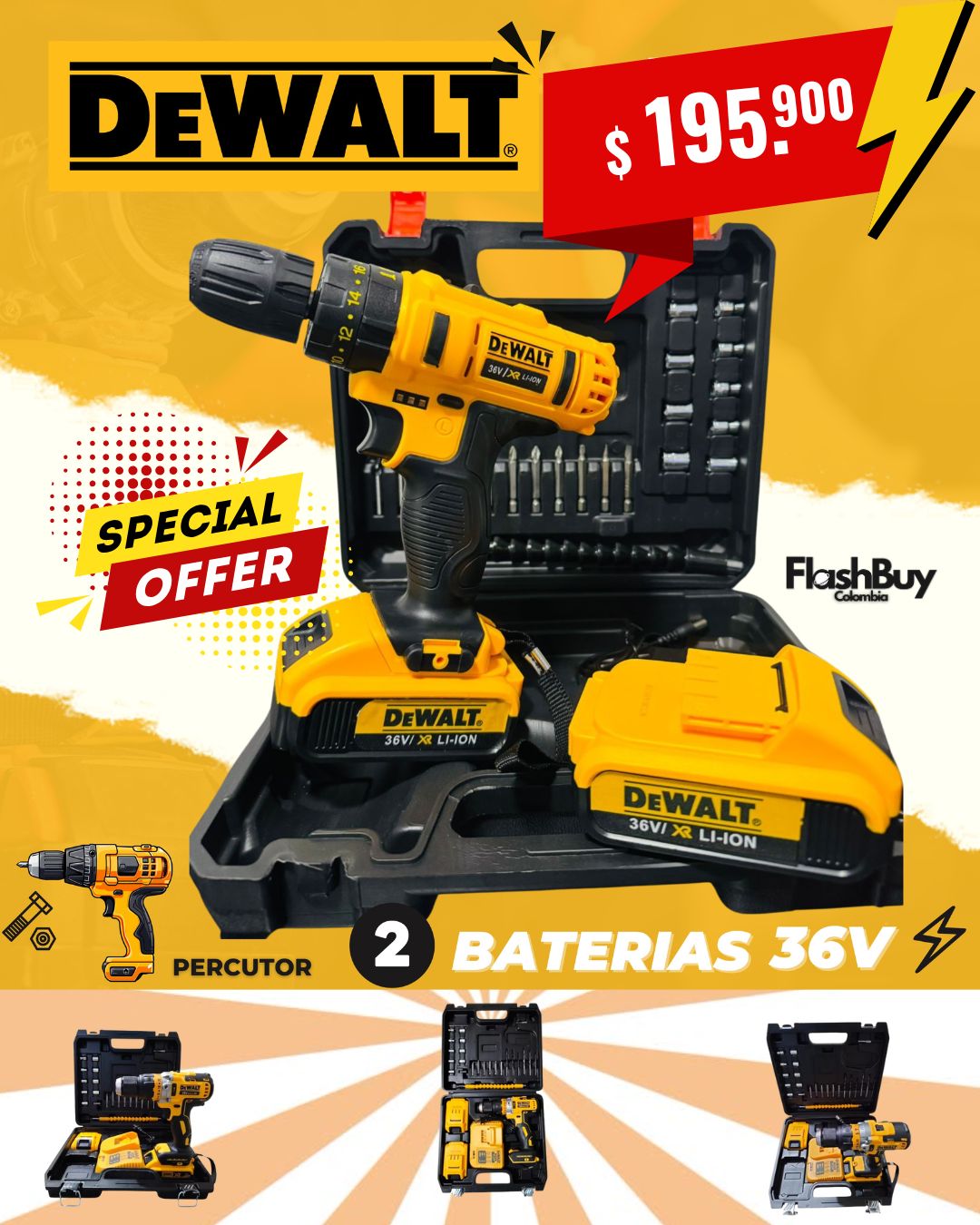 Taladro DEWALT Percutor 36V